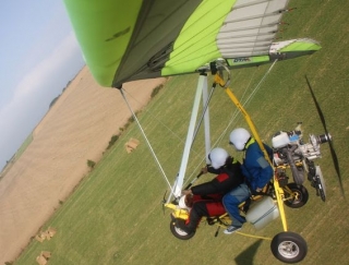 Before landing 